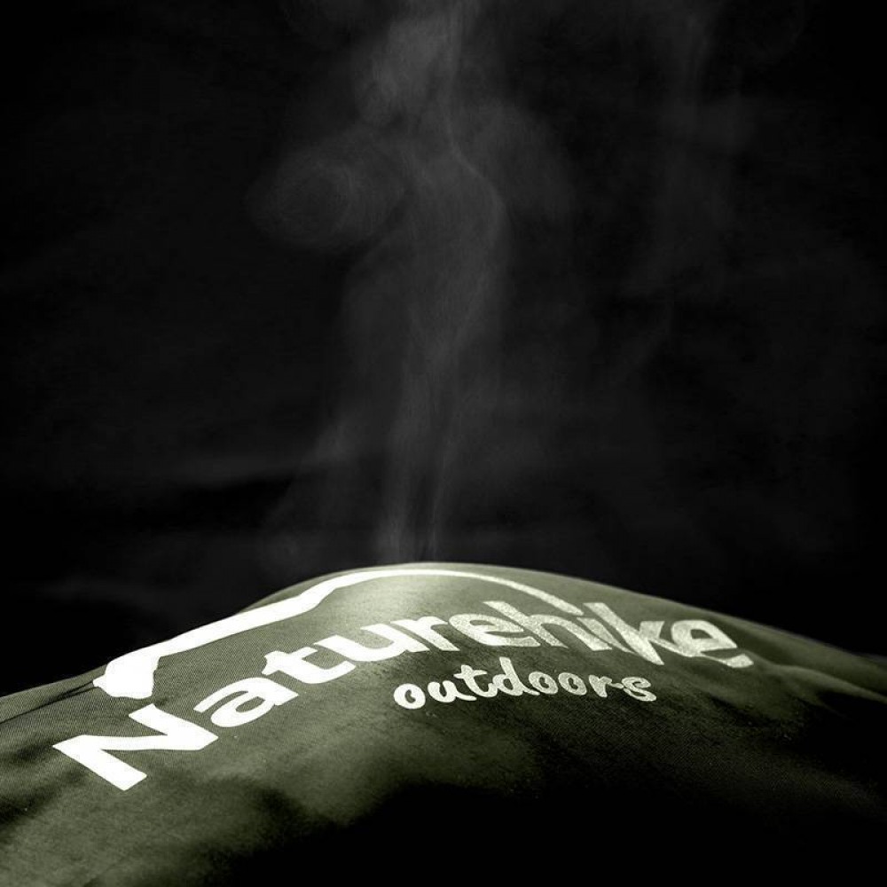 Спальник c капюшоном Naturehike U350 NH20MSD07, (1°C), левый, зеленый