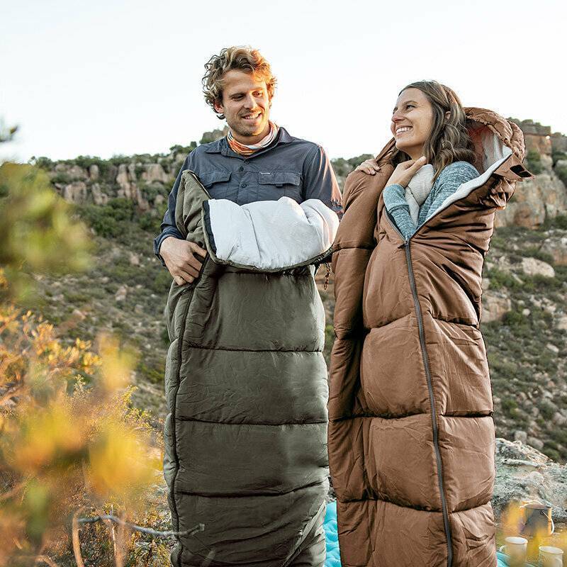 Спальник с капюшоном Naturehike U350 NH20MSD07, (1°C), правый, зеленый
