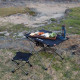 Cтіл розкладний Naturehike  NH20JJ020,1680D Oxford / алюміній, Розмір L, бежевий