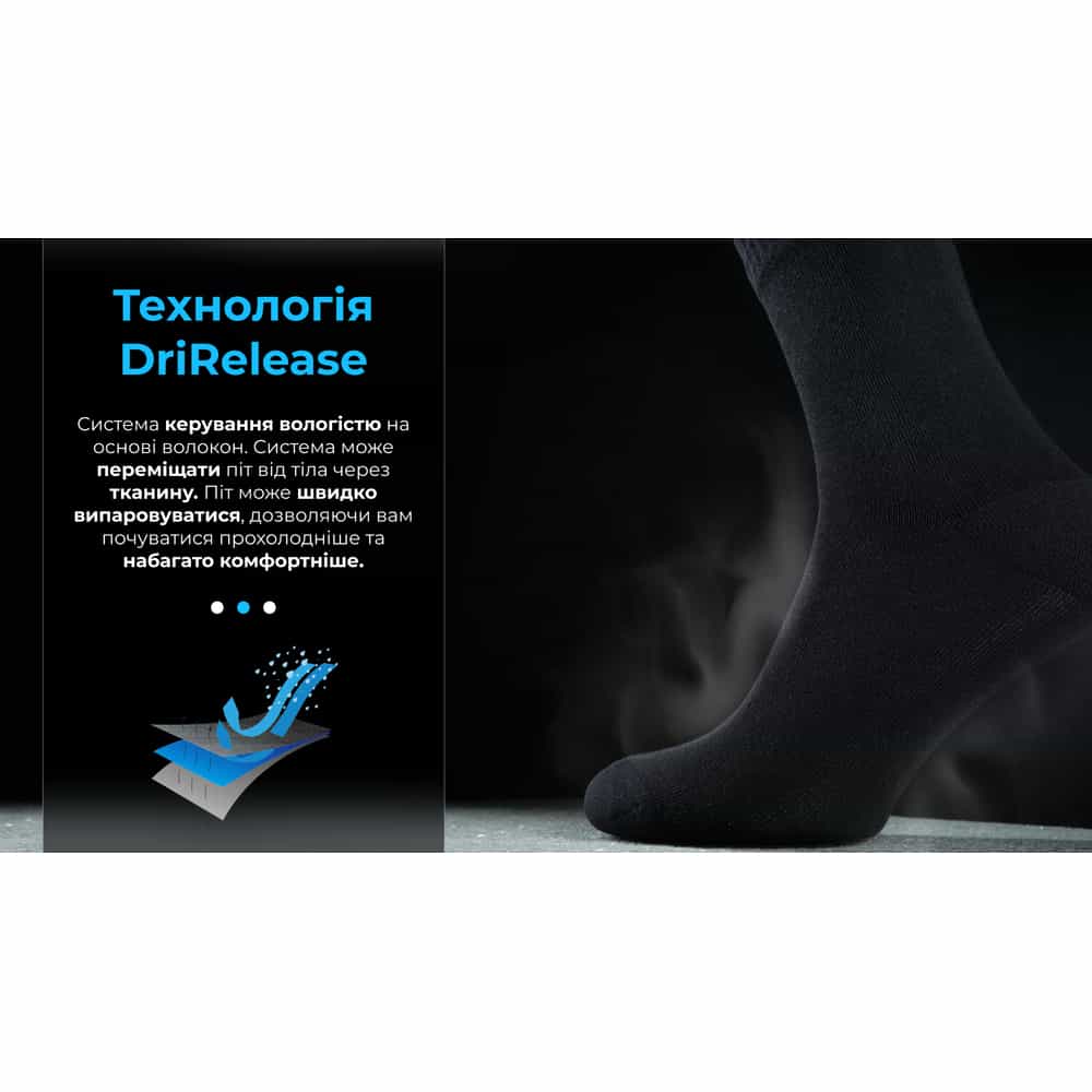 Шкарпетки водонепроникні Dexshell Ultra Thin Crew BLK, р-р L, чорний