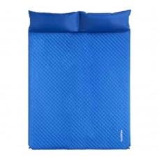 Коврик самонадувной двухместный с подушкой Naturehike NH18Q010-D, 25 мм, синий