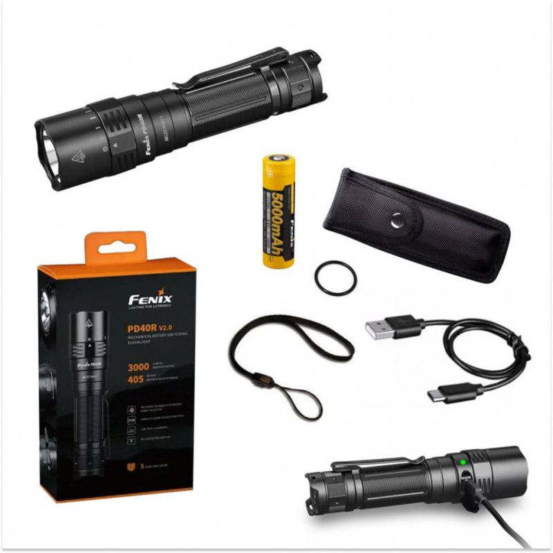 Ліхтар ручний Fenix PD40R V2.0 + Ліхтар ручний Fenix E01 V2.0