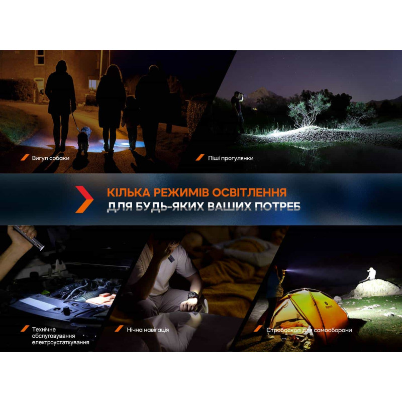 Фонарик ручной Fenix E-CP голубой