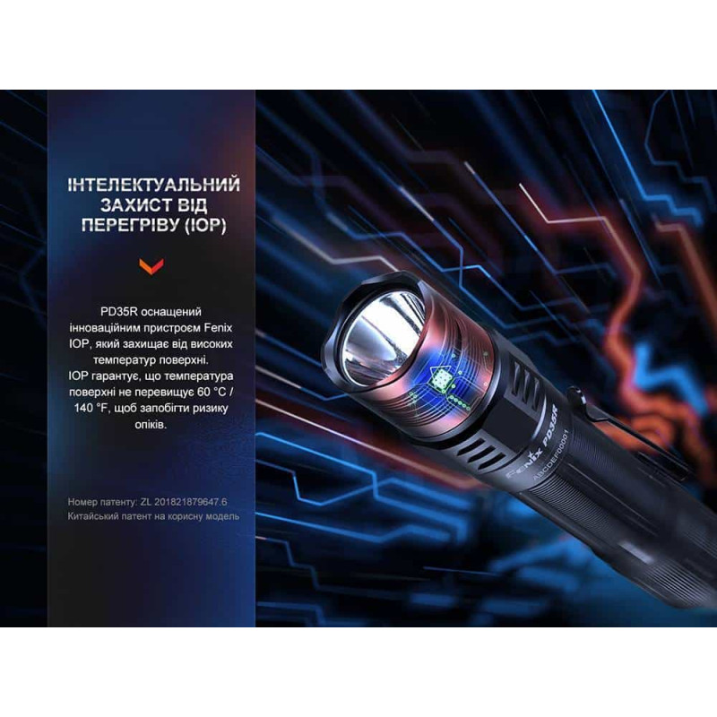 Фонарик тактический аккумуляторный Fenix PD35R
