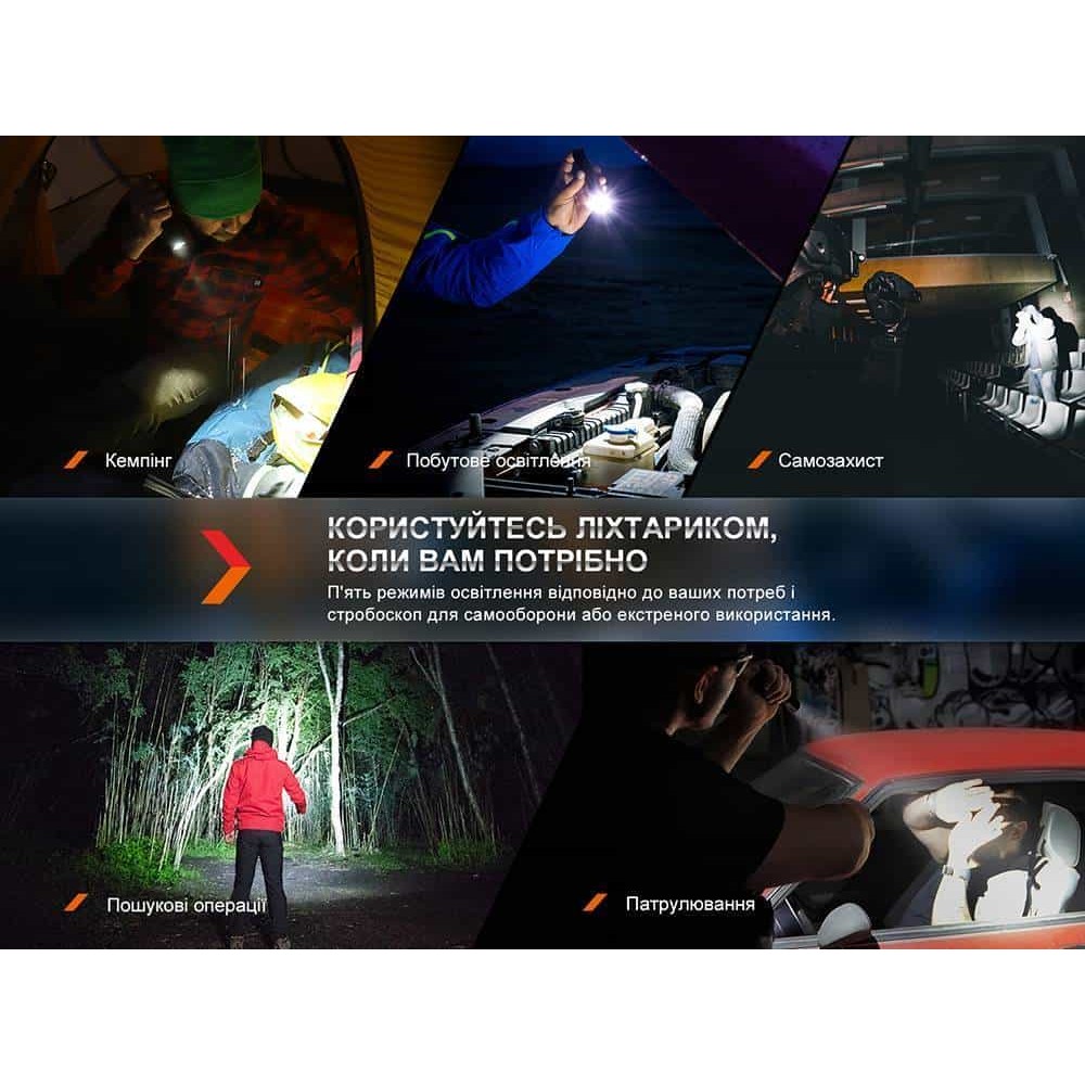 Фонарик тактический аккумуляторный Fenix PD35R