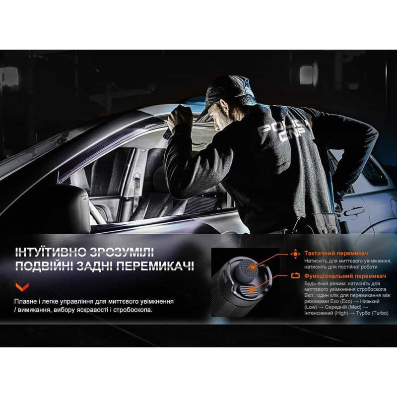 Фонарик тактический аккумуляторный Fenix PD35R