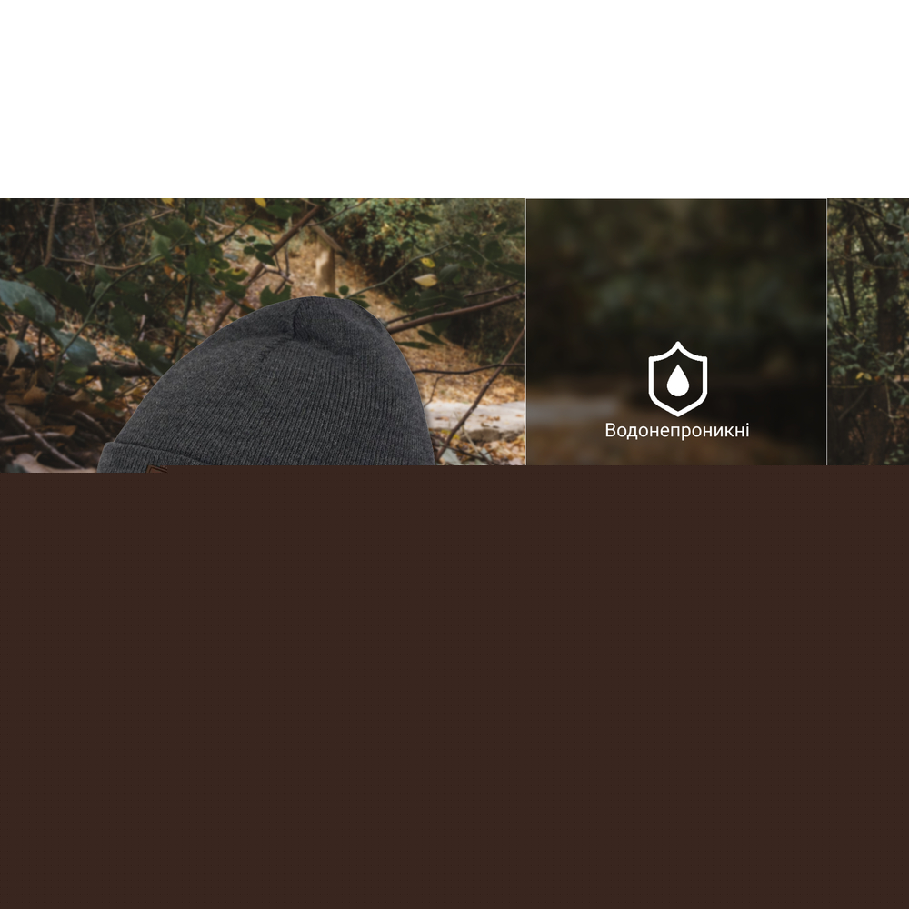 Водонепроницаемая шапка Dexshell, onesize (56-58 см), графитово-серый