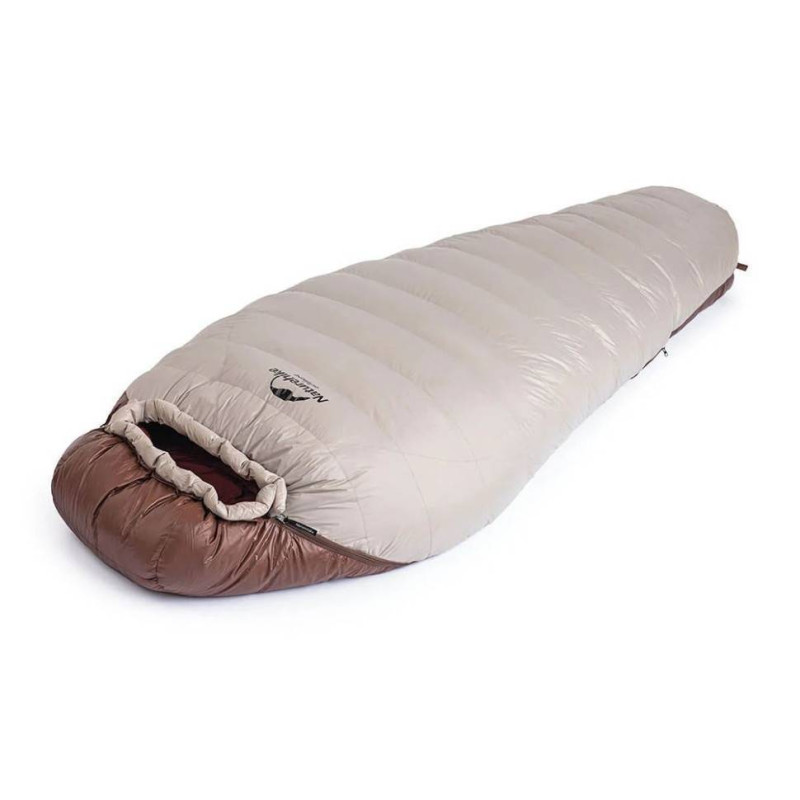 Спальник с натуральным пухом Naturehike Snowbird NH20YD001, р-р L, коричневый 560 г