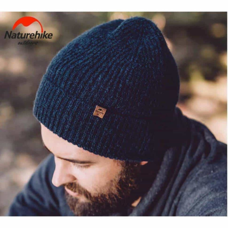Шапка шерстяная Naturehike NH17M010-Z, темно-синяя