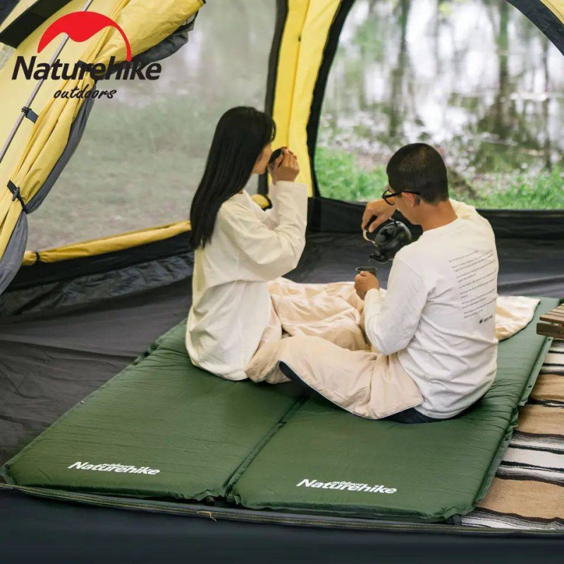 Матрас cамонадувной 5 см Naturehike NH20DZ003, темно-зеленый