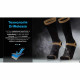 Шкарпетки водонепроникні Dexshell Hytherm Pro Socks, розмір S, чорні з коричневою смугою
