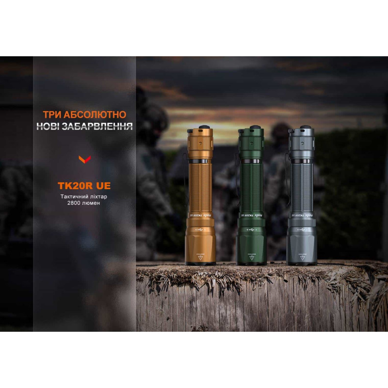 Ліхтар тактичний Fenix TK20R UE, камуфляж