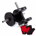 Гантели битумные Fit-On Chrome 2 x 6 кг