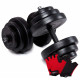 Гантели битумные Fit-On Chrome 2 x 18,5 кг