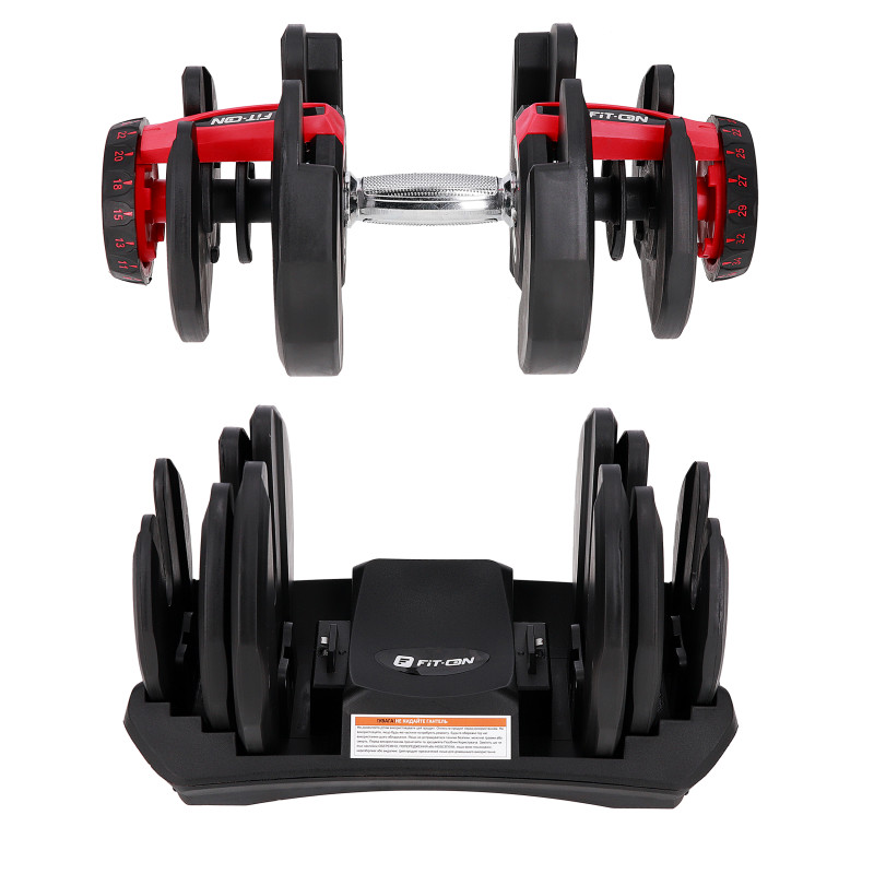 Гантелі з регульованою вагою Fit-On Flex 5-40 кг