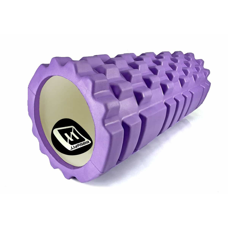 Массажный ролик EasyFit Grid Roller 33 см v.1.1 фиолетовый