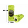 Массажный ролик EasyFit Grid Roller 33 см v.1.1 салатовый