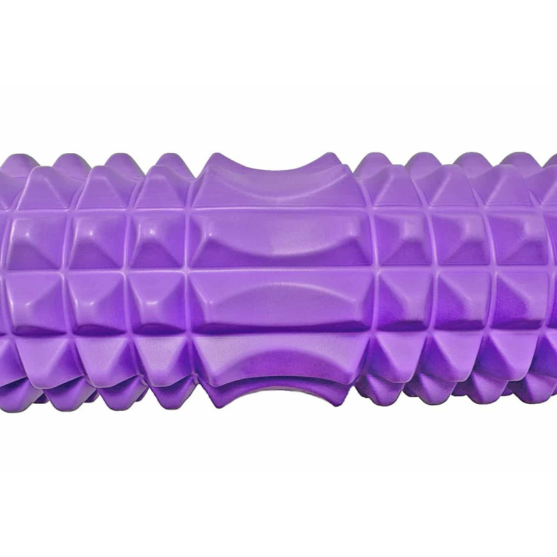 Массажный ролик EasyFit Grid Roller 33 см v.1.2 фиолетовый