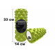 Массажный ролик EasyFit Grid Roller Extreme 33 см салатовый