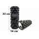 Массажный ролик EasyFit Grid Roller Extreme 33 см черный