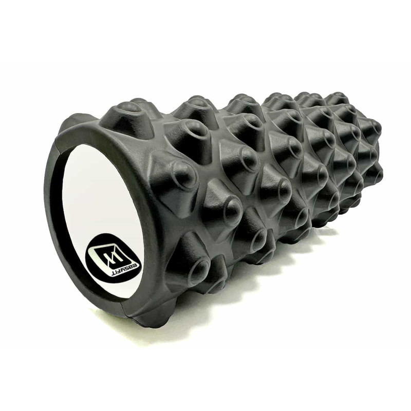 Массажный ролик EasyFit Grid Roller Extreme 33 см черный