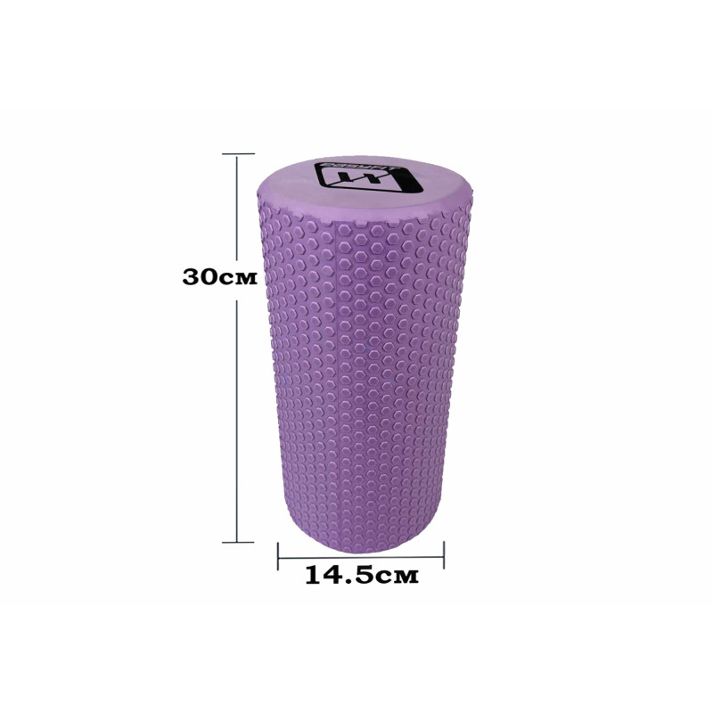 Массажный ролик EasyFit Foam Roller 30 см сиреневый