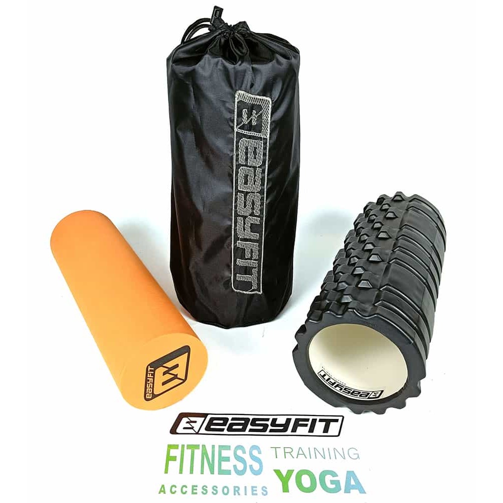 Массажный ролик EasyFit PRO Active 33 см двойной