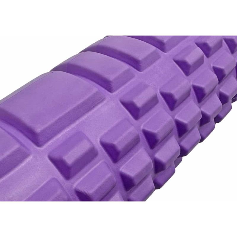 Массажный ролик EasyFit Grid Roller 45 см v.2.1 фиолетовый
