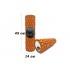 Массажный ролик EasyFit Grid Roller 45 см v.2.1 оранжевый