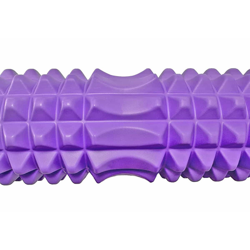 Массажный ролик EasyFit Grid Roller 45 см v.2.2 фиолетовый