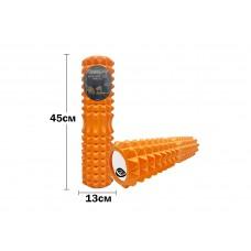 Массажный ролик EasyFit Grid Roller 45 см v.2.2 оранжевый