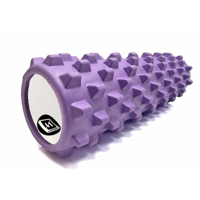 Массажный ролик EasyFit Grid Roller PRO 45 см фиолетовый