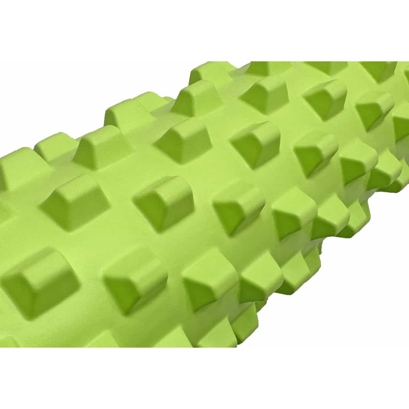 Массажный ролик EasyFit Grid Roller PRO 45 см салатовый