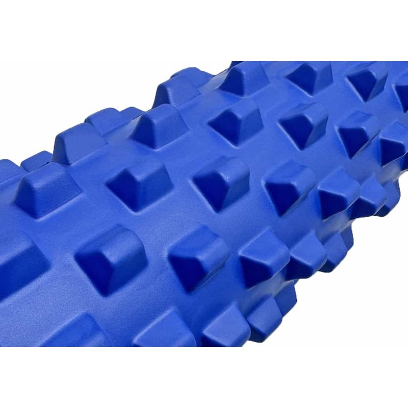 Массажный ролик EasyFit Grid Roller PRO 45 см синий