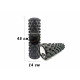 Массажный ролик EasyFit Grid Roller PRO 45 см черный