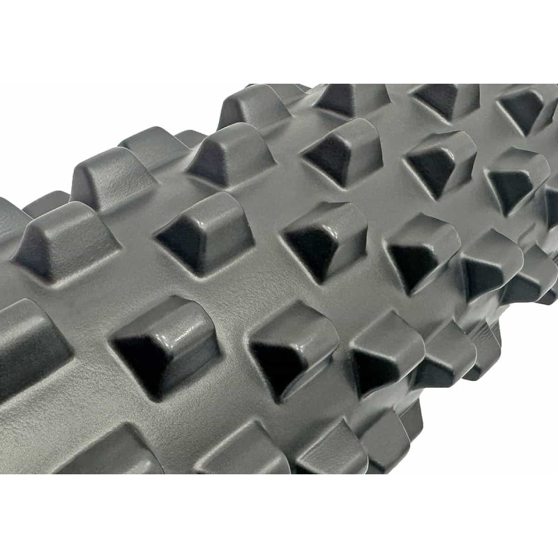 Массажный ролик EasyFit Grid Roller PRO 45 см черный