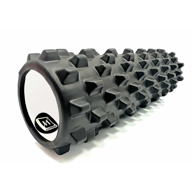 Массажный ролик EasyFit Grid Roller PRO 45 см черный