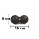Масажний м'ячик подвійний EasyFit EPP DuoBall 16x8 см