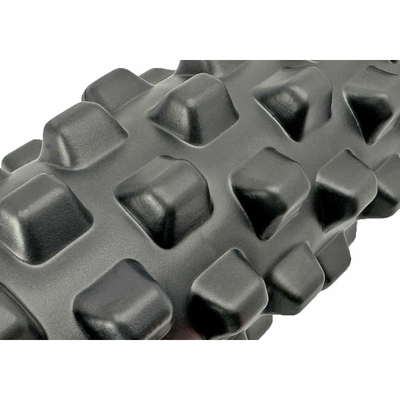 Массажный ролик EasyFit Grid Roller PRO 33 см черный