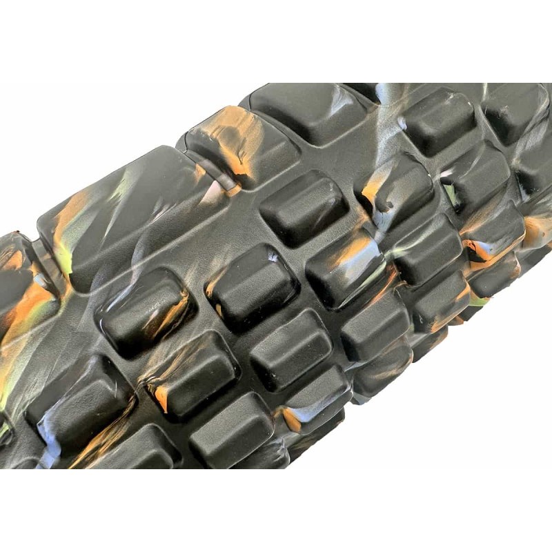 Массажный ролик EasyFit Grid Roller 33 см v.1.1 Multi черный
