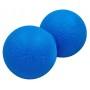 Массажный мячик EasyFit TPR двойной 12х6 см синий