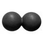 Массажный мячик EasyFit TPR двойной 12х6 см черный