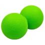 Массажный мячик EasyFit TPR двойной 12х6 см зеленый