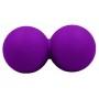 Массажный мячик EasyFit TPR двойной 12х6 см фиолетовый