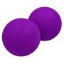 Масажний м'ячик EasyFit TPR подвійний 12х6 см фіолетовий