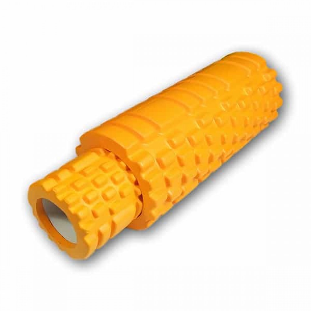 Массажный ролик EasyFit Grid Roller Double 33 см оранжевый