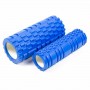 Массажный ролик EasyFit Grid Roller Double 33 см синий