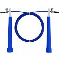 Швидкісна скакалка EasyFit Speed Cable Rope 3 м зі стальним тросом синя