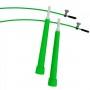 Швидкісна скакалка EasyFit Speed Cable Rope 3 м зі стальним тросом зелена