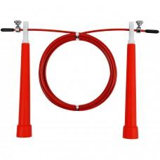 Швидкісна скакалка EasyFit Speed Cable Rope 3 м зі стальним тросом червона
